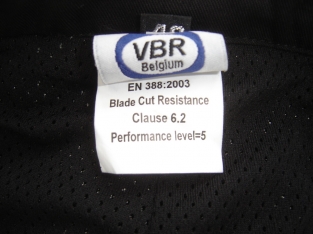 Cut resistant Combat pants / Water-repellent Cotton-Cutyarn / Black VBR-Belgium